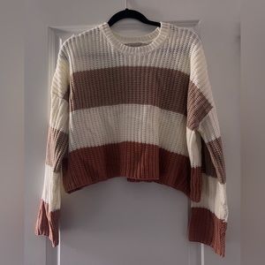 Sincerely Jules Striped Cropped Sweater (M)